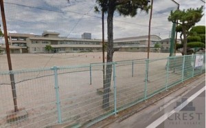 福山市川口町、土地の小学校画像です