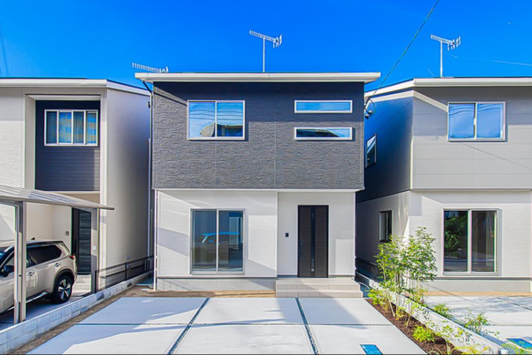 福山市春日町、新築一戸建ての外観画像です