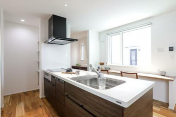 福山市南手城町、土地のキッチン画像です