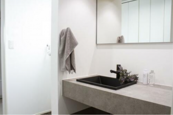 福山市南手城町、土地の洗面画像です