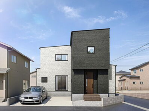 福山市川口町、新築一戸建ての外観画像です