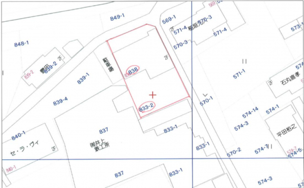 福山市駅家町大字近田、土地の地図画像です
