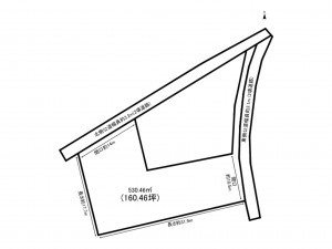 福山市駅家町大字江良、土地の間取り画像です