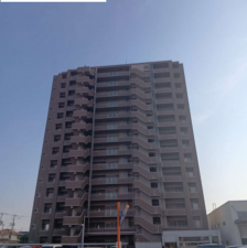 福山市南蔵王町、マンションの外観画像です