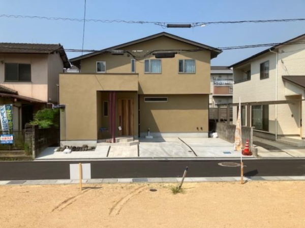 福山市西深津町、新築一戸建ての外観画像です
