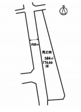 福山市加茂町大字下加茂、土地の間取り画像です
