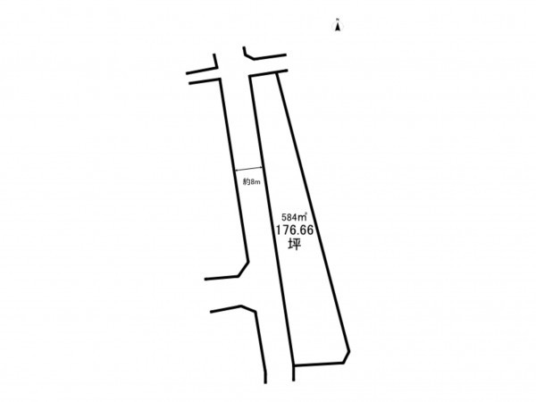 福山市加茂町大字下加茂、土地の間取り画像です