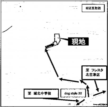 福山市木之庄町、中古一戸建ての地図画像です