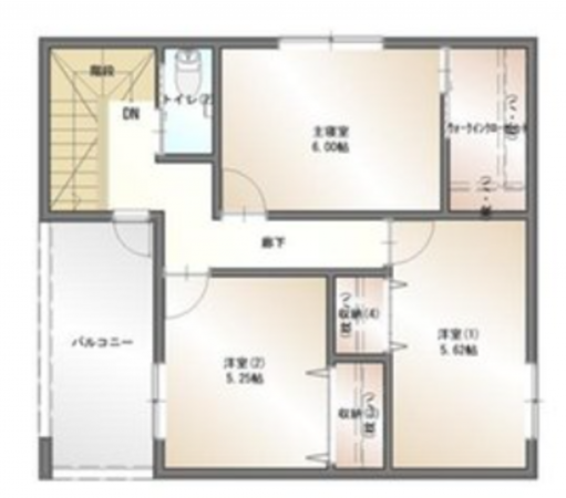 福山市川口町、土地の間取り画像です