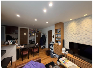 福山市新涯町、中古一戸建ての居間画像です