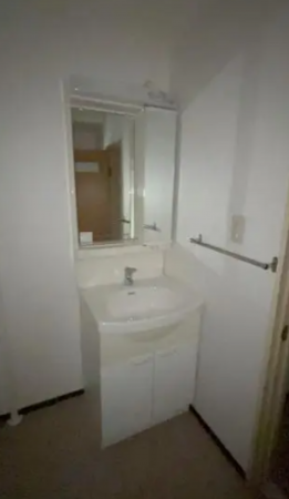 福山市西桜町、マンションの洗面画像です