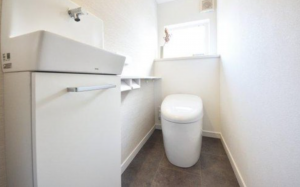 福山市水呑町、新築一戸建てのトイレ画像です