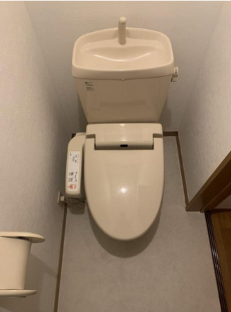 福山市、収益物件/アパートのトイレ画像です