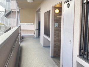 福山市御門町、マンションの玄関画像です