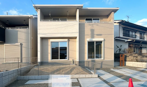 福山市東陽台、新築一戸建ての外観画像です