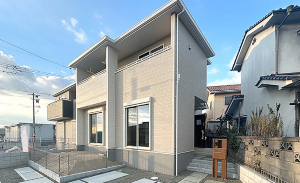 福山市東陽台、新築一戸建ての外観画像です