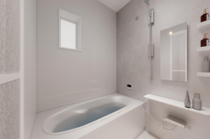 福山市神辺町新湯野、新築一戸建ての風呂画像です