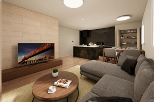 福山市新涯町、新築一戸建ての内装画像です