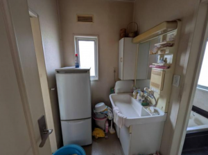 福山市加茂町字上加茂、中古一戸建ての洗面画像です