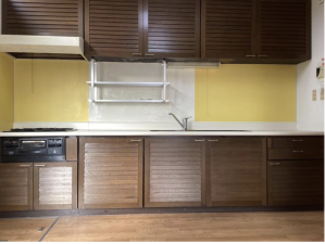 福山市幕山台、中古一戸建てのキッチン画像です