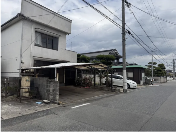 福山市南手城町、土地の前面道路を含む現地写真画像です