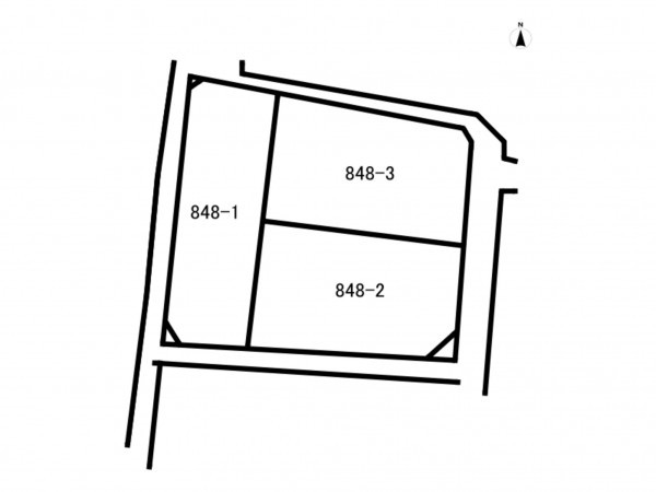 福山市北吉津町、土地の間取り画像です