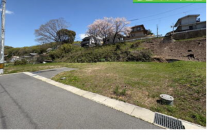 福山市千田町、土地の前面道路を含む現地写真画像です