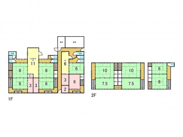 府中市上下町上下、中古一戸建ての間取り画像です