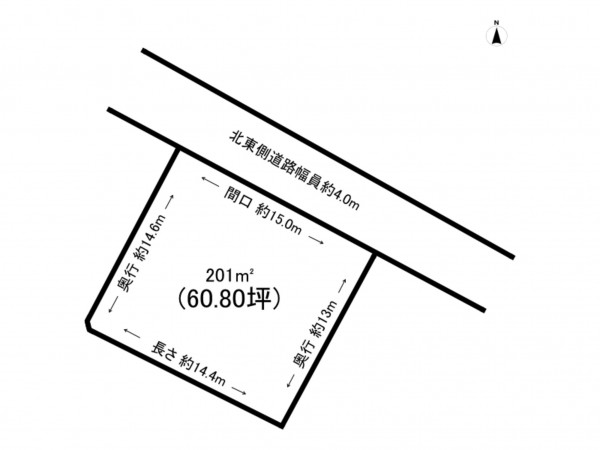 福山市、土地の間取り画像です