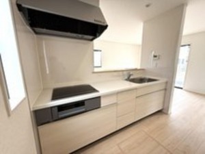 福山市、新築一戸建てのキッチン画像です