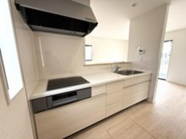 福山市、新築一戸建てのキッチン画像です