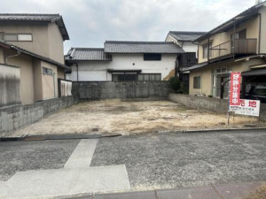 福山市千田町、土地の前面道路を含む現地写真画像です