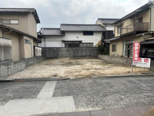 福山市千田町、土地の前面道路を含む現地写真画像です