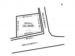 福山市、土地の間取り画像です