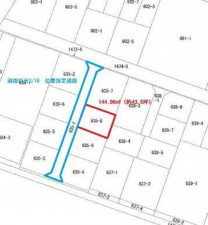 福山市川口町、土地の間取り画像です