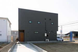 福山市加茂町字上加茂、新築一戸建ての外観画像です