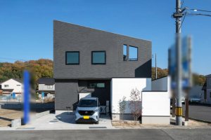 福山市加茂町字上加茂、新築一戸建ての外観画像です
