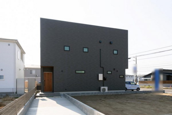 福山市加茂町字上加茂、新築一戸建ての外観画像です