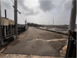 福山市引野町東、土地の前面道路を含む現地写真画像です