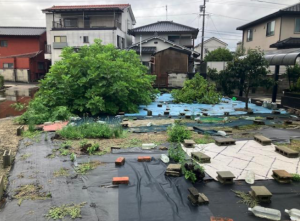 府中市高木町、土地の前面道路を含む現地写真画像です