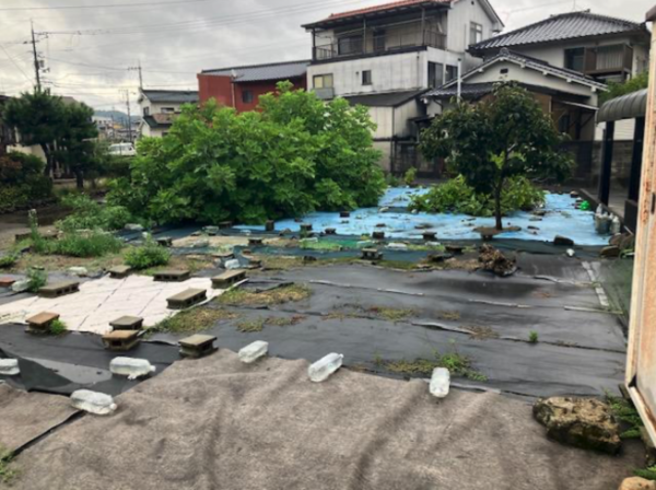 府中市高木町、土地の前面道路を含む現地写真画像です