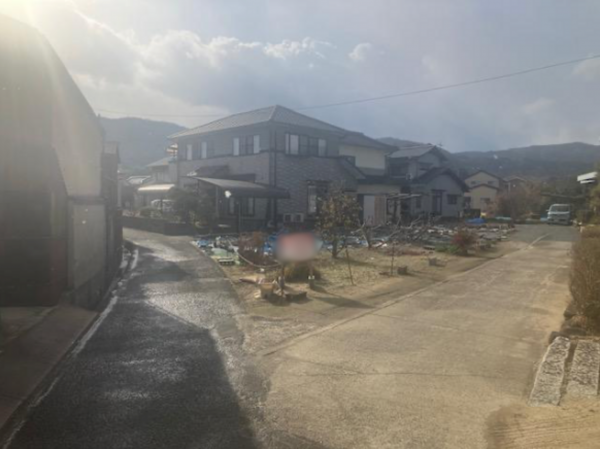 府中市高木町、土地の前面道路を含む現地写真画像です
