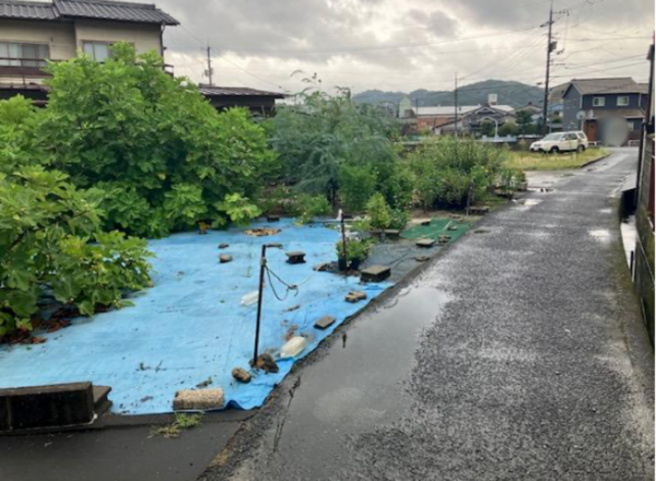府中市高木町、土地の前面道路を含む現地写真画像です