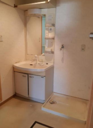 福山市、収益物件/アパートの洗面画像です