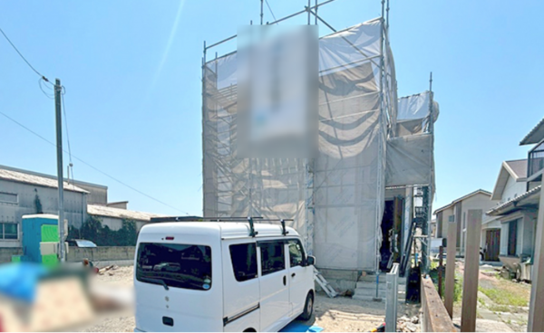 福山市箕島町、新築一戸建ての外観画像です