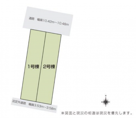 福山市箕島町、新築一戸建ての間取り画像です