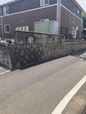 福山市大門町、土地の前面道路を含む現地写真画像です