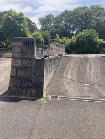 福山市大門町、土地の前面道路を含む現地写真画像です