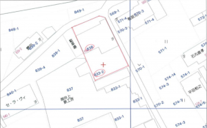 福山市駅家町大字近田、土地の地図画像です