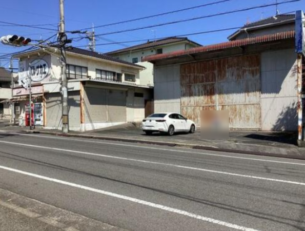 福山市大谷台、土地の前面道路を含む現地写真画像です